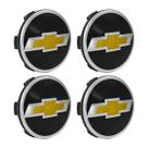 Jogo Calotinha 56mm Centro de Roda Scorro Emblema GM Preto Jogo Calotinha 56mm Centro de Roda Scorro Emblema GM Preto