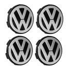 Jogo Calotinha 56mm Centro de Roda Scorro Emblema Volkswagen
