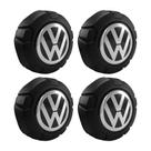 Jogo Calotinha Calota Central VW Saveiro Tropper Preta Fosca Jogo Calotinha Calota Central VW Saveiro Tropper Preta Fosca