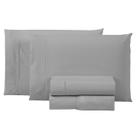 Jogo Cama 300 Fios King Size 100 Algodão 4 Peças Premium Toque Macio Conjunto Lençol com Elástico