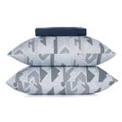 Jogo Cama Casal 3 Pcs Malha Fio Penteado Estampado Altenburg