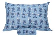 Jogo Cama Infantil Stitch Blue Algodão C/ Elástico 2 Pçs Jogo Cama Infantil Stitch Blue Algodão C/ Elástico 2 Pçs