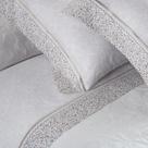 Jogo Cama King 250 Fios Buddemeyer Eleonora Branco