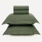 Jogo Cama King 4Pcs Alg.200Fios Tom Verde Campo Karsten