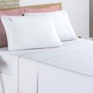 Jogo Cama Lençol Diana Queen Percal 200 Fios Algodão 4 Peças - Branco