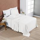 Jogo Cama Lençol Divino Lese Casal 4 Peças - White - 100% Poliéster