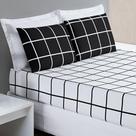 Jogo Cama Lençol Queen 200 Fios 3 Peças Preto
