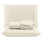 Jogo Cama Lençol Unique King Micro Percal 400 Fios Ponto Palito 3 Peças - Palha Jogo Cama Lençol Unique King Micro Percal 400 Fios Ponto Palito 3 Peças - Palha