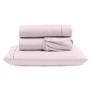 Jogo Cama Lençol Unique Solteiro Micro Percal 400 Fios Ponto Palito 3 Peças - Rosa