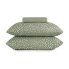 Jogo cama simples 3pçs quenn - bits verde - altenburg - bom sono