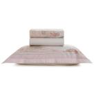 Jogo Cama Solteiro 200 Fios Karsten Infantil Jardim Rosa