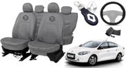 Jogo capa couro Fluence 09-17 + capa volante
