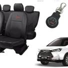 Jogo capa couro Jac T50 2020 a 2024 + chaveiro