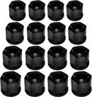 Jogo Capa Parafuso De Roda 16 Peças Preto - 19mm