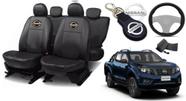 Jogo Capas de Couro Nissan Frontier 2021 + Capa de Volante + Chaveiro Nissan