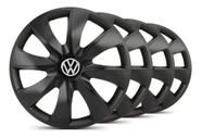 Jogo Carlota Aro 14 Esportiva Prime Vw Gol G5 G6 Preta Fosca