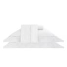 Jogo casal damask stripes branco 300 fios fio penteado