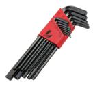 Jogo Chave Allen Longa Preta 1,27 A 10mm 13 Peças aperto fixação Aço Lotus Profissional