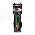Jogo Chave Allen Titanium Extra Longa Abaulada Color 9 Peças Colorido