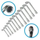 Jogo Chave Biela L 8 à 19MM Vazada Com Furo Passante 12 Pcs Jogo Chave Biela L 8 à 19MM Vazada Com Furo Passante 12 Pcs