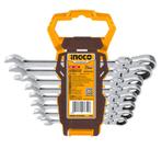 Jogo Chave Comb. Catraca Flex 8 A 19mm Hkspar1083 Ingco Prateado