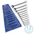 Jogo Chave Combinada Boca e Estrela 12 Peças de 6 a 22mm EDA Resistente Completo Top Ferramenta