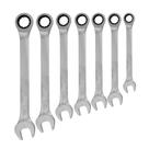 Jogo Chave Combinada Catraca 7 Peças De Aço Cromo Corneta Jogo Chave Combinada Catraca 7 Peças De Aço Cromo Corneta