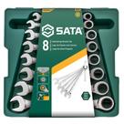 Jogo Chave Combinada Catraca 8a19mmm 8 Peças Sata ST08008SJ