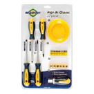 Jogo Chave Fenda/Phillips/ Bits Catraca 22pcs - Brasfort 7031