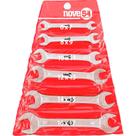 Jogo Chave Fixa 6-17mm Aço Carbono Com 6 Peças Estojo Plásti