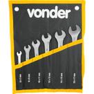 Jogo Chave Fixa 6-17mm Cromo Vanádio Cromada Com 6 Peças Est