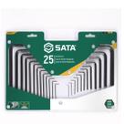 Jogo Chave Hexagonal 25Pc Mm/Pol Sata Jogo Chave Hexagonal 25Pc Mm/Pol Sata