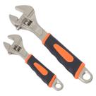 Jogo Chave Inglesa Ajustável 2 Peças 12 E 8 Polegadas