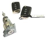 Jogo chave+miolo fechadura vw polo virtus nivus tcross 15/ Jogo chave+miolo fechadura vw polo virtus nivus tcross 15/