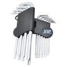 Jogo chave torx T9 A T50 10 pecas VIP INDUSTRIAL