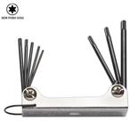 Jogo Chave Torx Tipo Canivete Jogo C/8 Pontas T9 A T40 - Eda