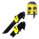 Jogo Chave Torx Torque Hexagonal Allen Bola 18 pcs - Fertak