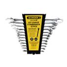 Jogo Chaves Combinadas 12 Peças 6-22MM Catraca De Cabeça Dupla Extremidade Estrela CRV