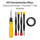 Jogo Chaves De Fenda Relojoeiro Reparo Oculos Eletrica Kit 6pçs