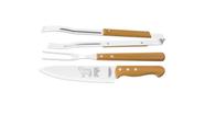 Jogo Churrasco Dynamic Lâminas Em Aço Inox 3 Pcs - Tramontina