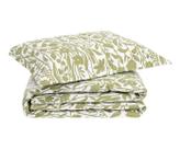 Jogo Cobre-Leito Floral Artsy Verde Oliveira 200 Fios Casal