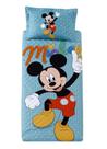 Jogo Cobre Leito Infantil Mickey Home Solteiro 100% Poliéster Jogo Cobre Leito Infantil Mickey Home Solteiro 100% Poliéster
