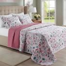 Jogo Colcha King Size Cama Box Nyla Cobre Leito 200 Fios Dupla Face Luxuosa Avere