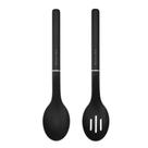 Jogo Colher Perfurada e Sólida Multiuso Preto KitchenAid