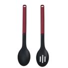 Jogo Colher Perfurada e Sólida Multiuso Vermelha KitchenAid