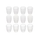 Jogo com 12 Copinhos Para Shot 65ml Vidro Temperado 3 Modelos Lyor