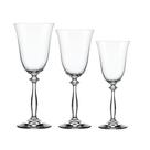 Jogo com 12 Taças Para Vinho / Água / Degustação Linha Angela Cristal Bohemia