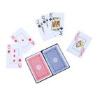 Jogo Com 2 Baralhos De Plástico Com 54 Cartas