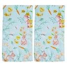 Jogo com 2 Caminhos de Mesa Tecido Estampa Páscoa 120x30cm