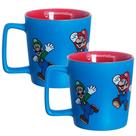Jogo com 2 Caneca em Cerâmica Buck Super Mario 400ml - Zona Criativa